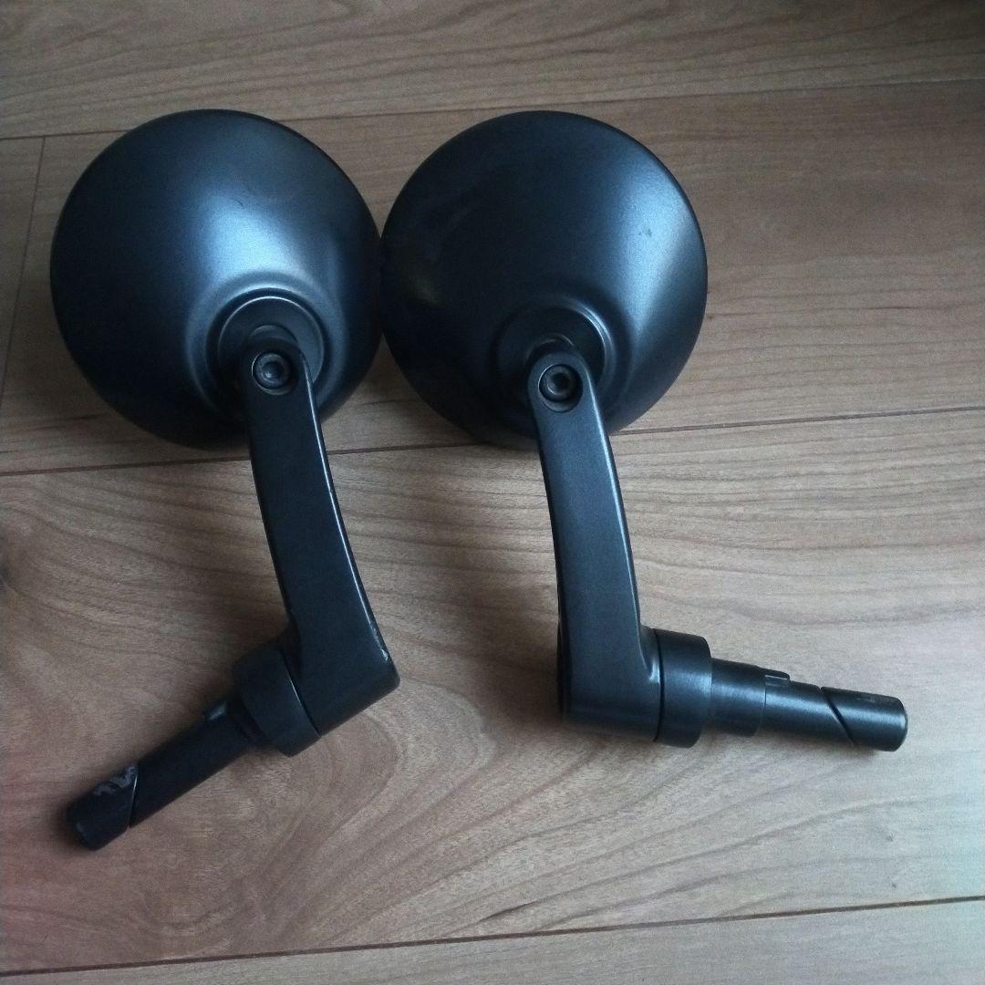 HARLEY- DAVIDSON美品ラウンドバーエンドミラー　サテンブラック