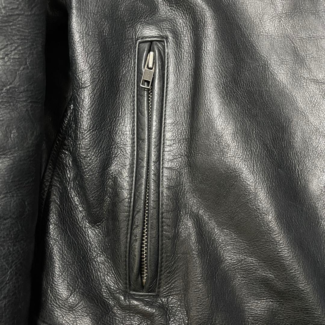 レア 00s オールドギャップ GAP レザー ジャケット ライダース 短丈