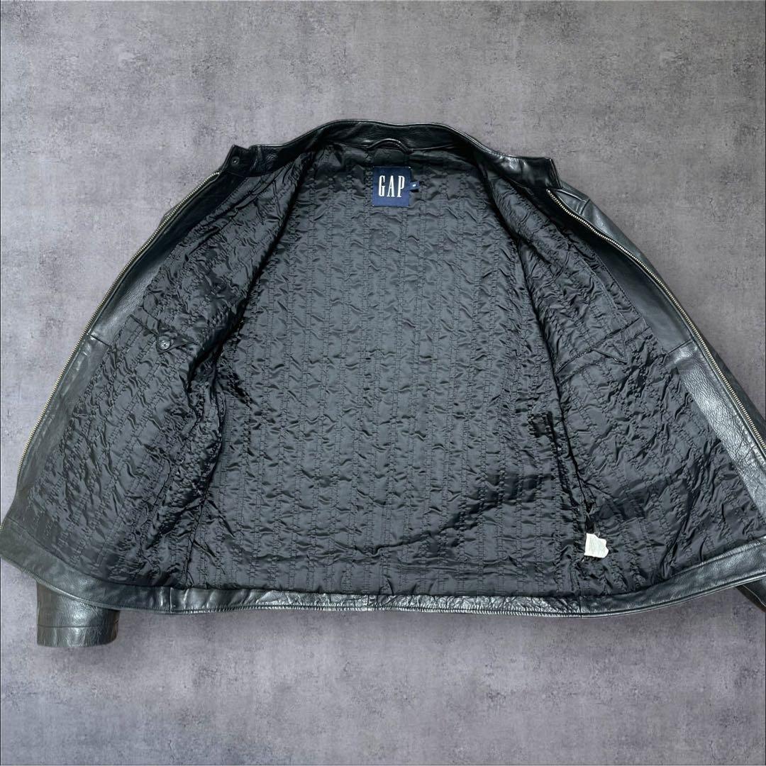 レア 00s オールドギャップ GAP レザー ジャケット ライダース 短丈