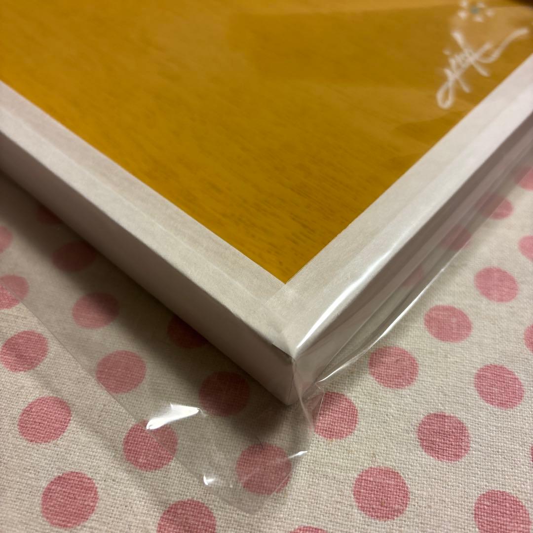 タケダヒロキさん　花猫　木製パネルイラスト