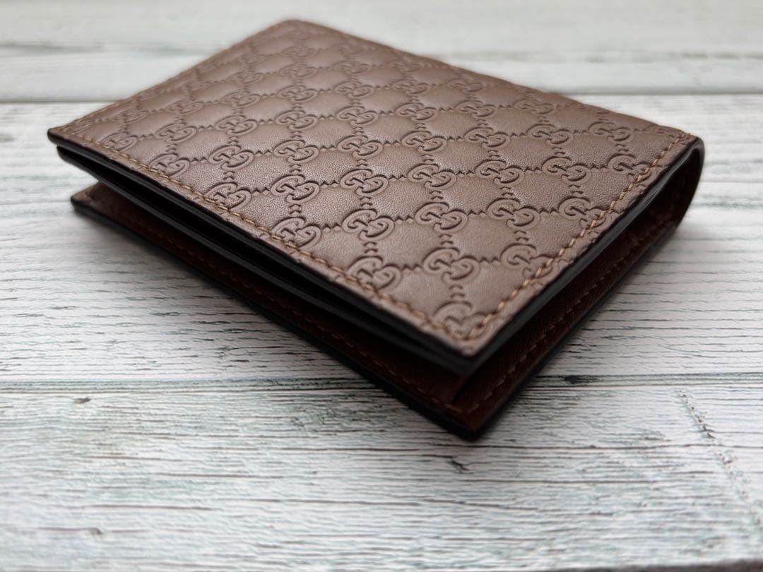 GUCCI グッチ マイクログッチシマ レザー ケース 小銭入れ