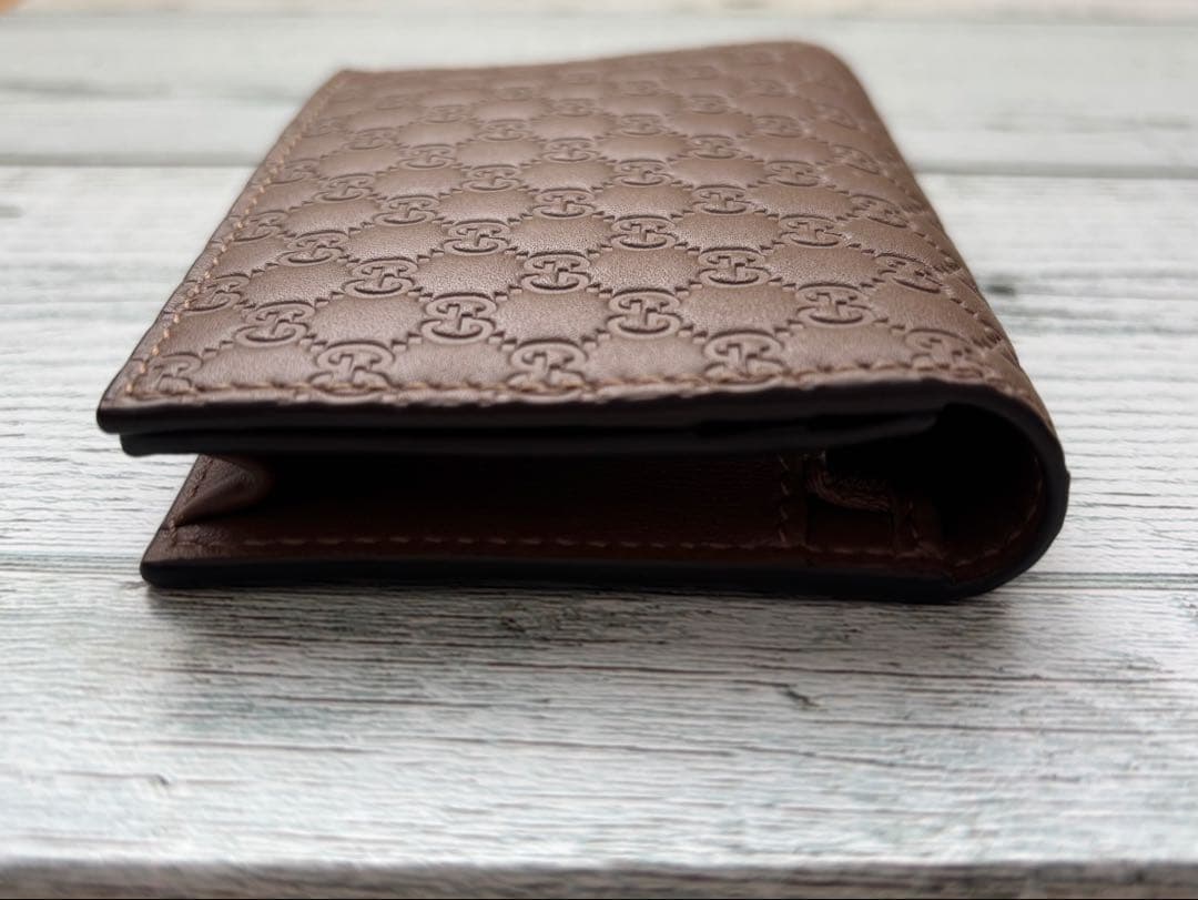 GUCCI グッチ マイクログッチシマ レザー ケース 小銭入れ