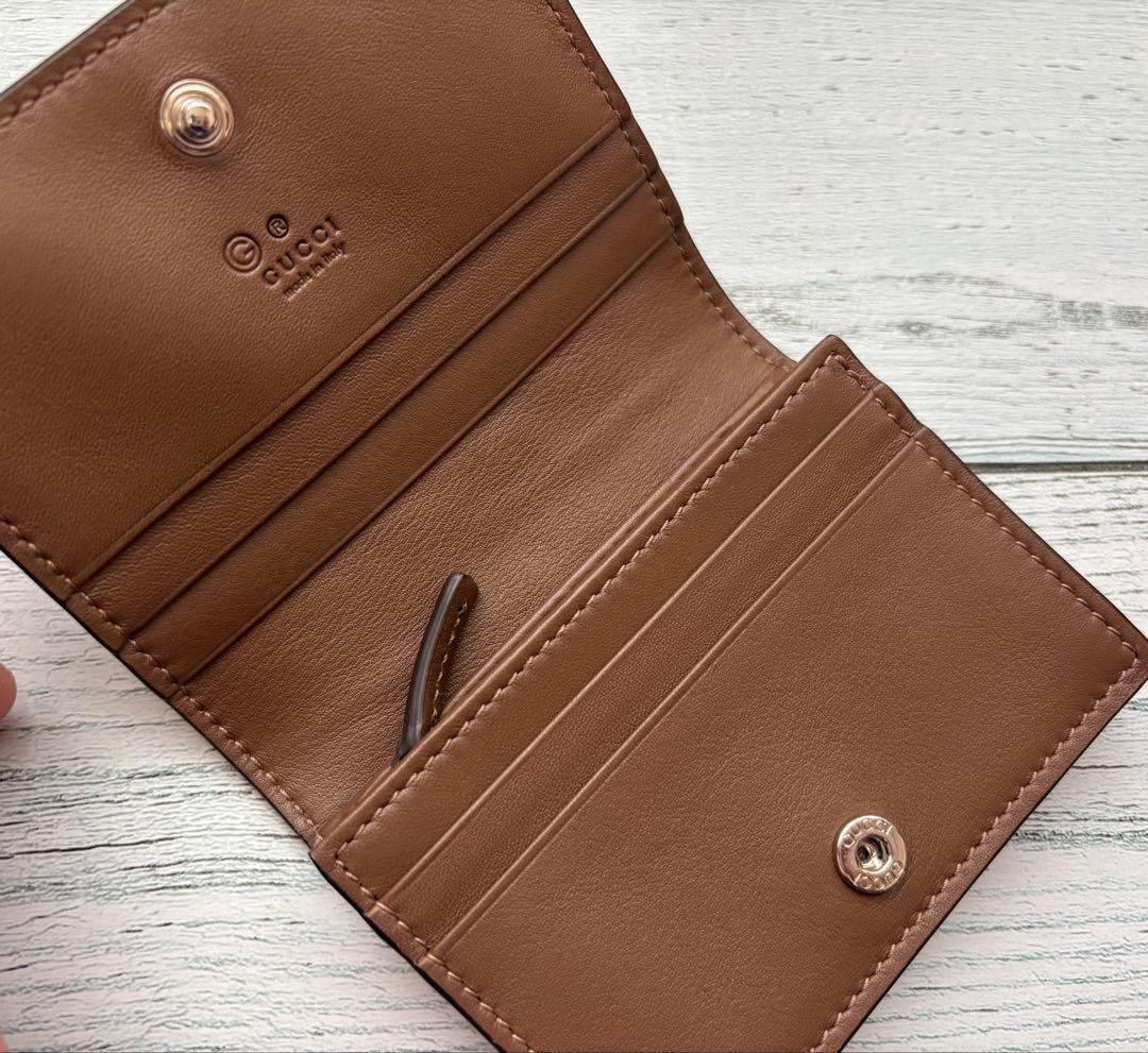 GUCCI グッチ マイクログッチシマ レザー ケース 小銭入れ