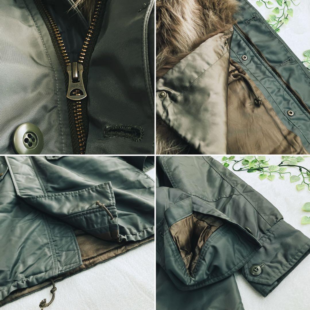 ドゥーズィエムクラス★フォックスファーライナー付き 中綿モッズコート 比翼ボタン