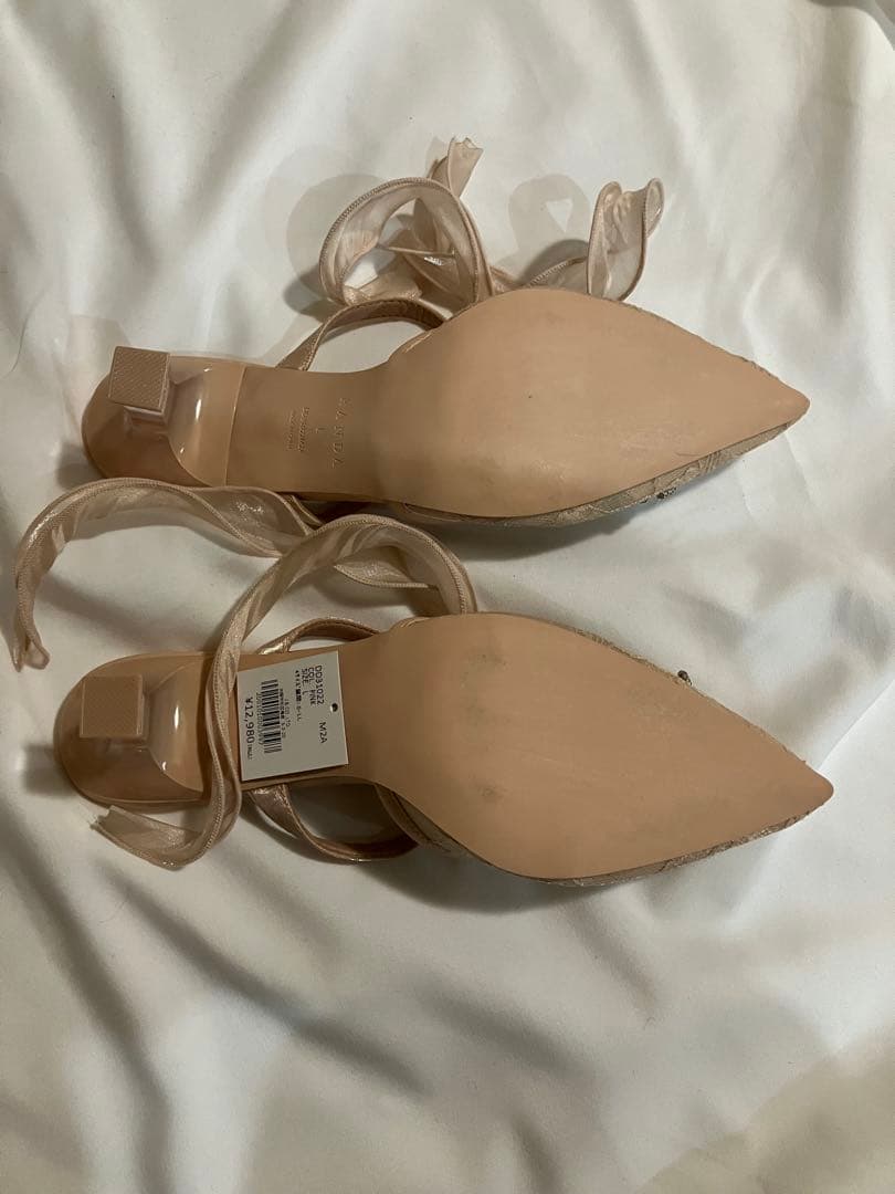 ランダ　RANDA ビーズ　2way ミュール　L ピンク　20th 20周年