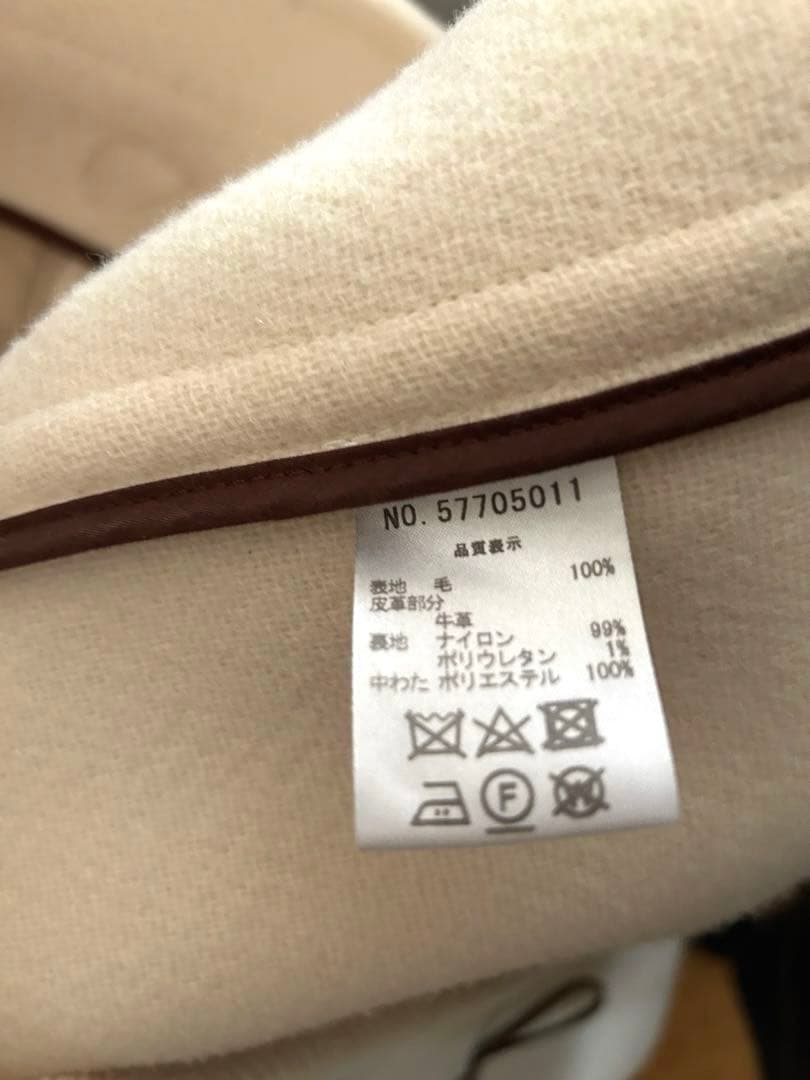 オールドイングランド　アイボリー ダッフル　保存袋付き　美品　ヘリンボーン生地