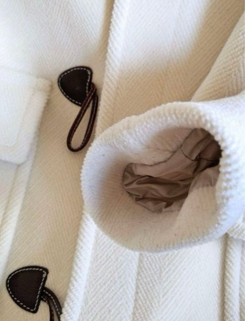 オールドイングランド　アイボリー ダッフル　保存袋付き　美品　ヘリンボーン生地