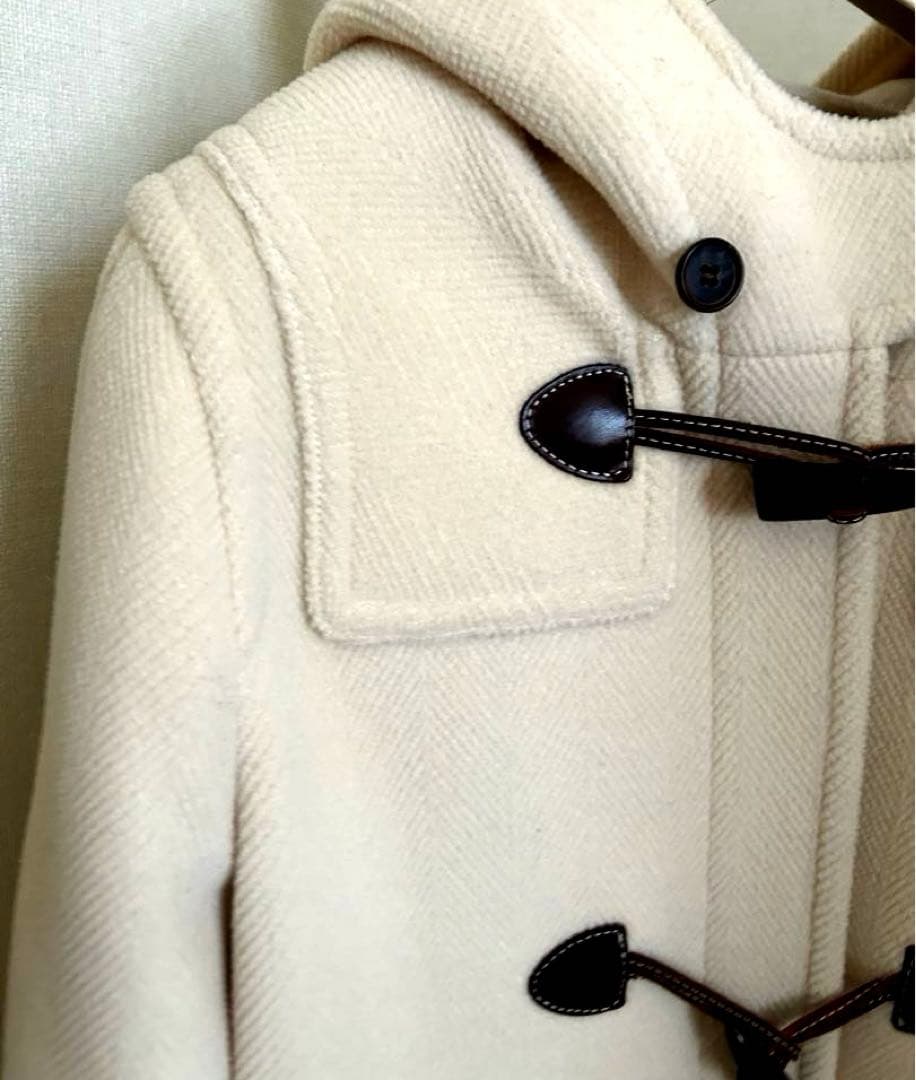 オールドイングランド　アイボリー ダッフル　保存袋付き　美品　ヘリンボーン生地