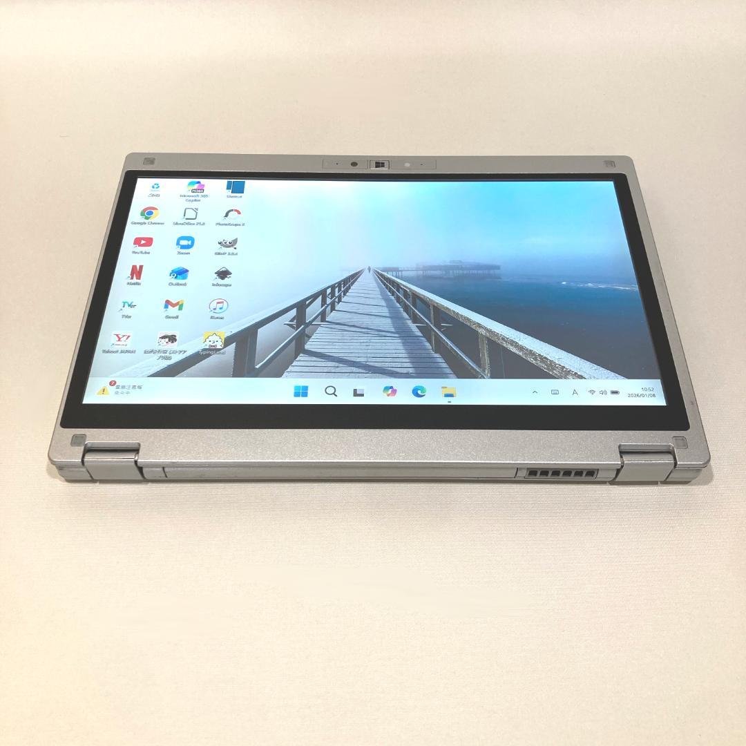 初心者✨超大容量・タッチパネル✨シルバー✨すぐ使えるノートパソコン◇D436-3