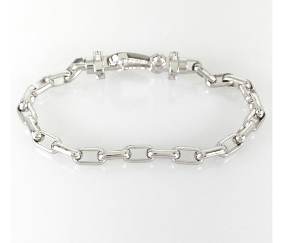 FRED フォース10 ブレスレッド　フルダイヤホワイトゴールド