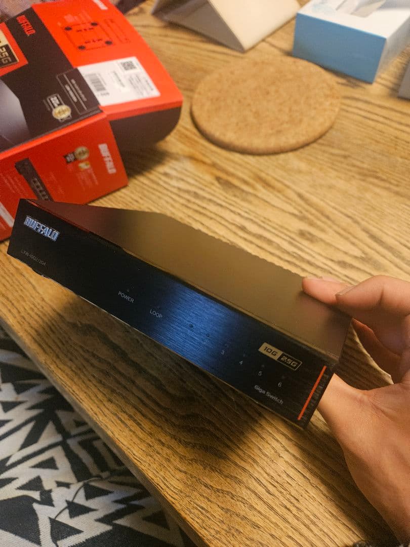 BUFFALO 10Gbps スイッチングハブ LWN-10G2/4