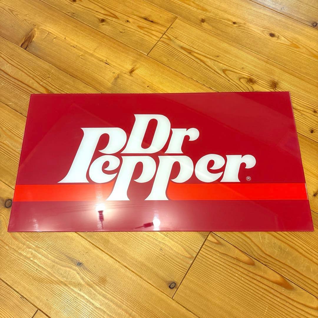 80年代　ドクターペッパー　旧ロゴ　アクリル　看板　USA サイン