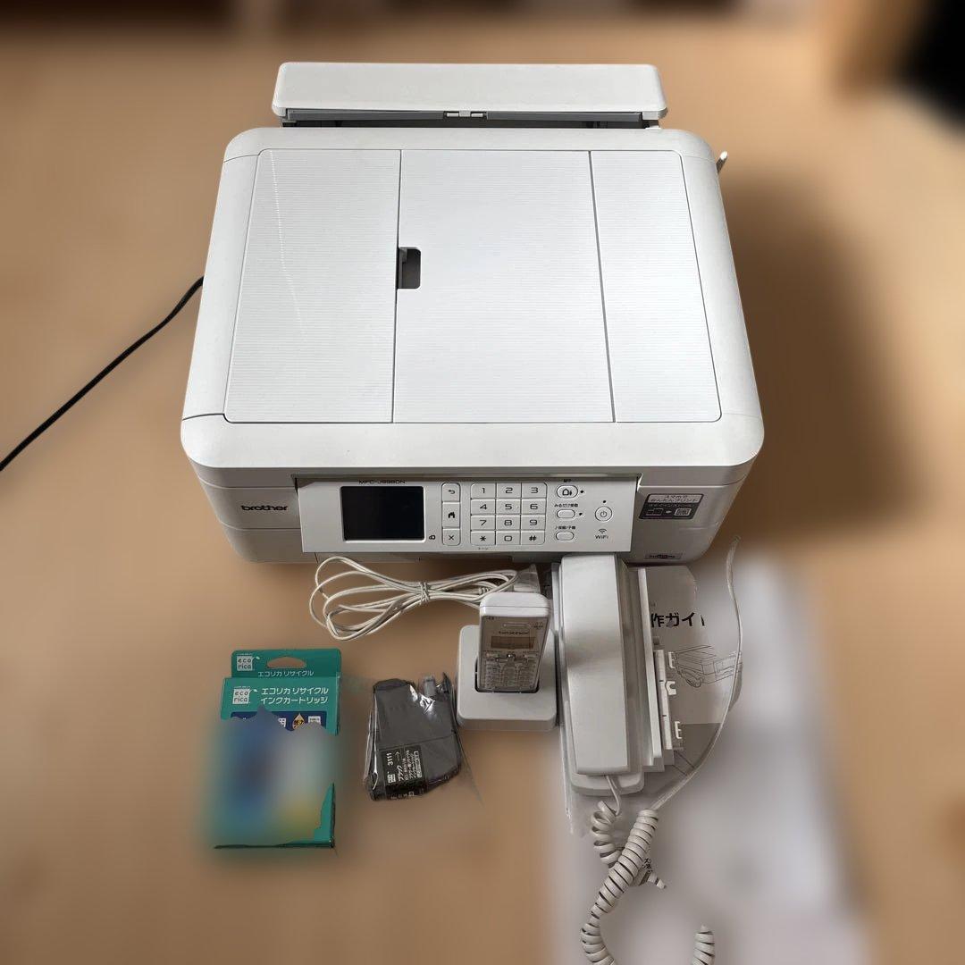 Brother プリンター複合機コピー　FAX 電話　子機付き