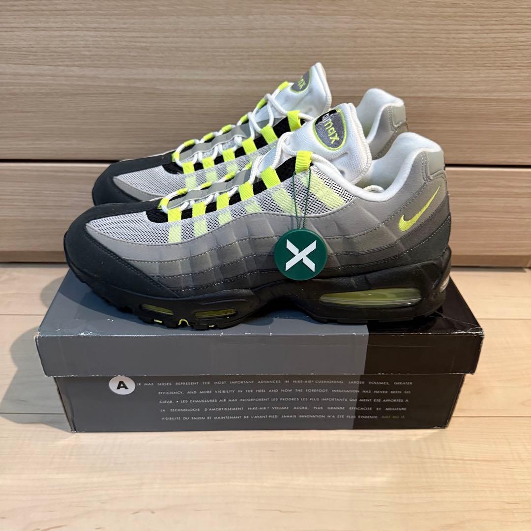 新品未使用品 ナイキ エアマックス95 ネオン イエロー 31cm