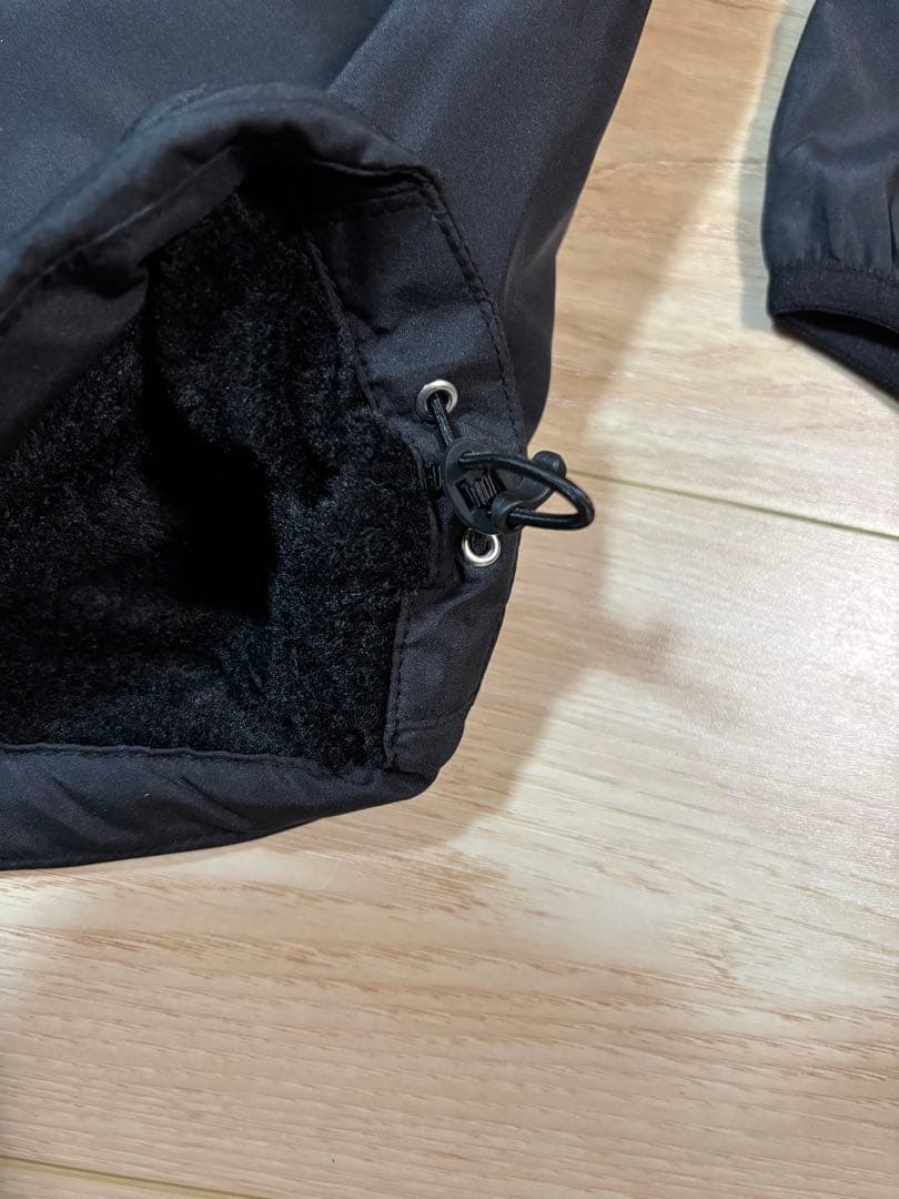 美品　チャムス　ナイロン　セットアップ　裏フリース　ブラック　黒　サイズL