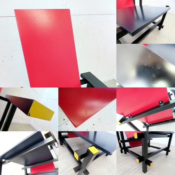 展示品■レッド＆ブルー チェアリートフェルト■名作■リプロダクト