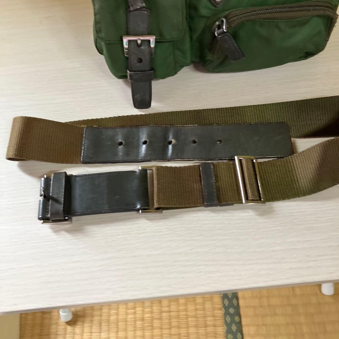 PRADA グリーン ウエストポーチ