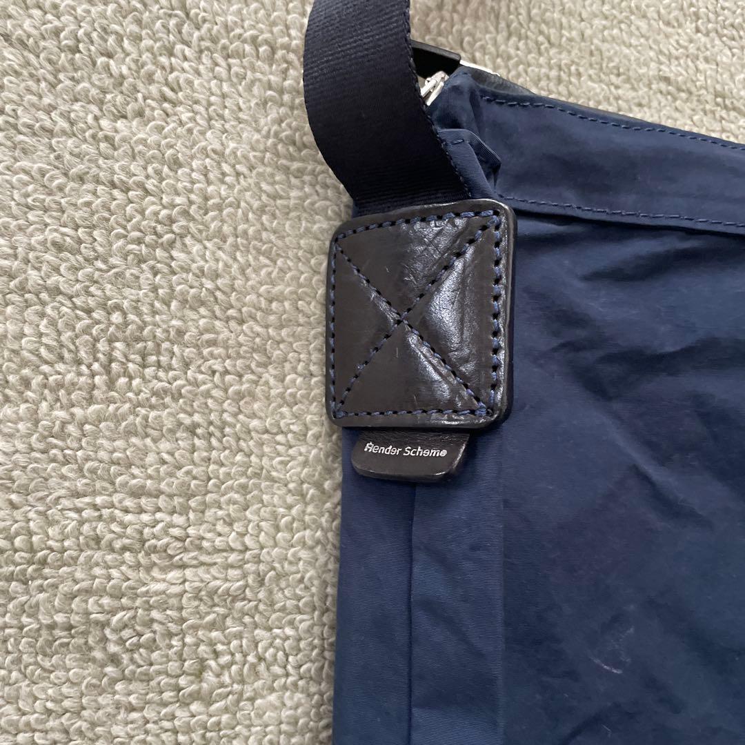 エンダースキーマ　 ネイビー メッセンジャーバッグ