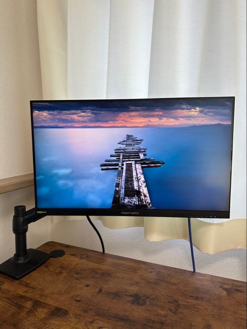 期間限定値下げ・美品・アイオーデータ ゲーミングモニターとモニターアームのセット