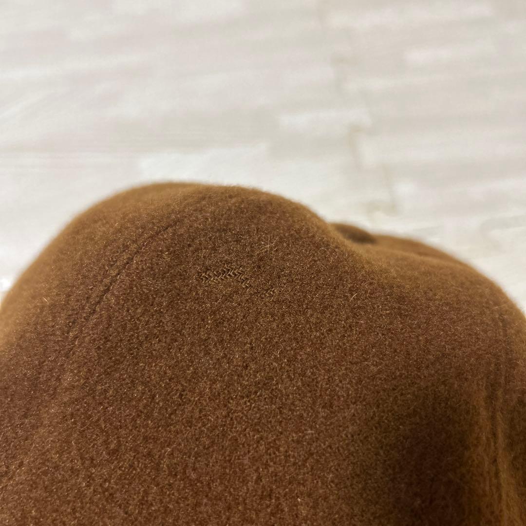 HERMES カシミヤキャップ　59 セリエ　ブラウン