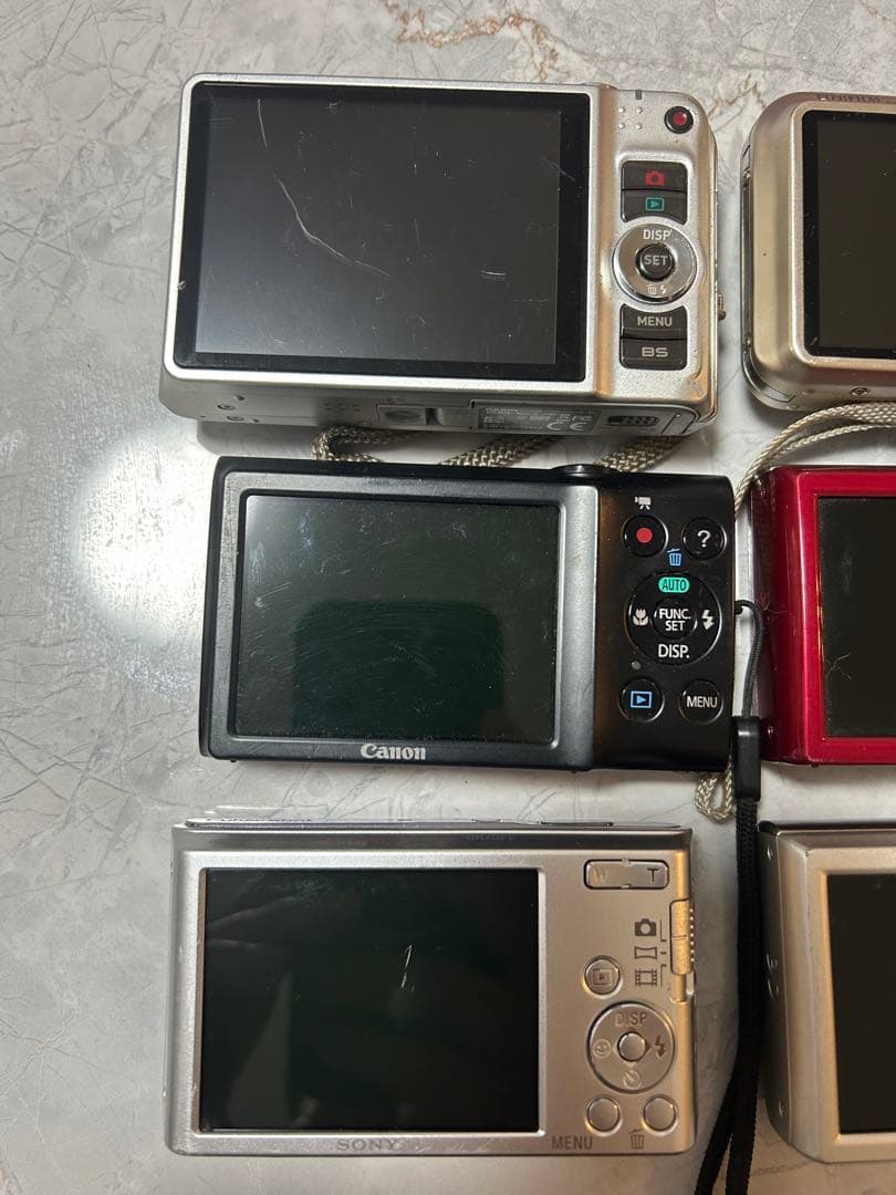 コンパクトデジカメ6台まとめ売り（ジャンク品）