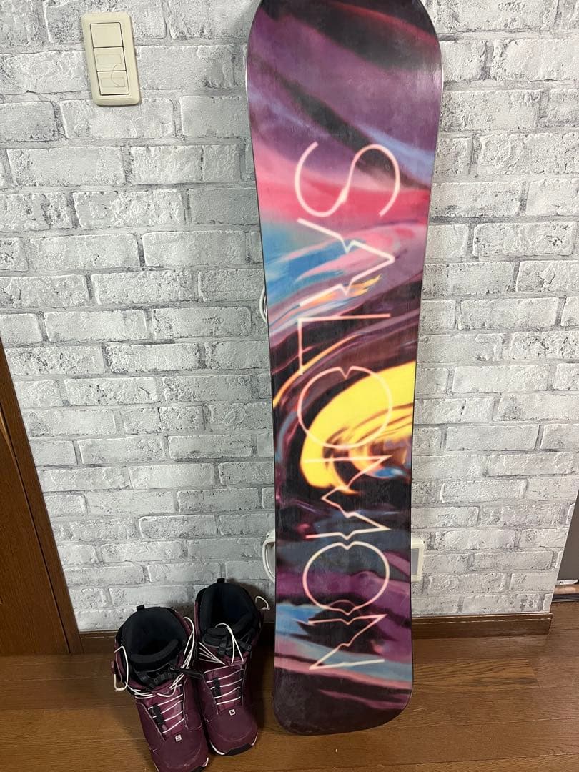 SALOMON WONDER 139cm 板ビンディングブーツバッグで4点セット