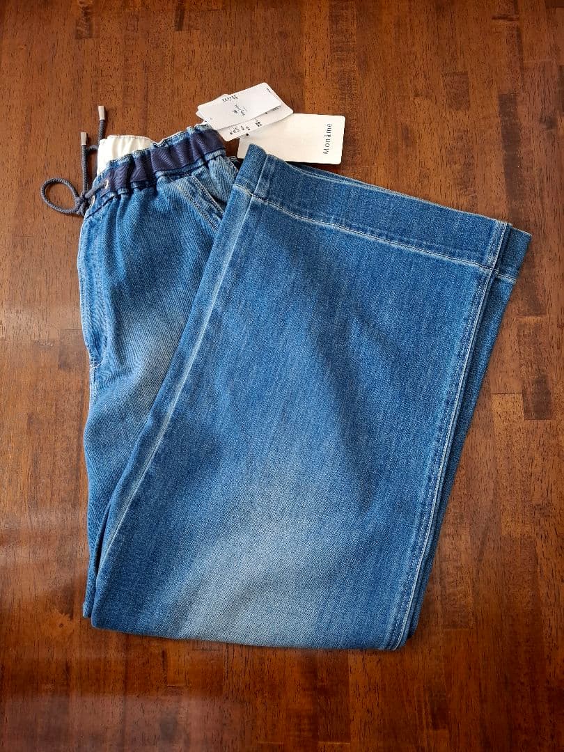 モナーム イージーワイド デニム Sサイズ 新品 未使用 、匿名配送