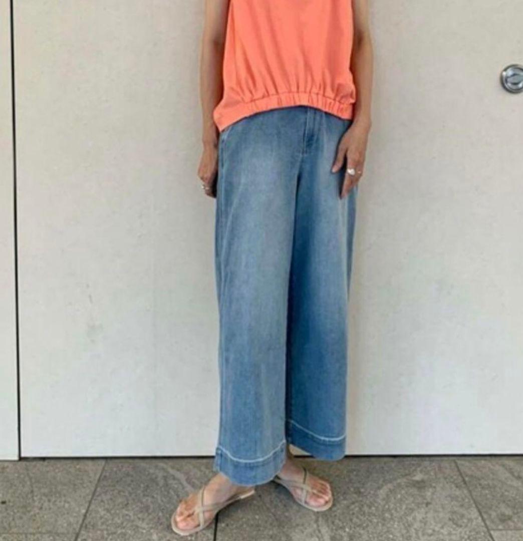 モナーム イージーワイド デニム Sサイズ 新品 未使用 、匿名配送