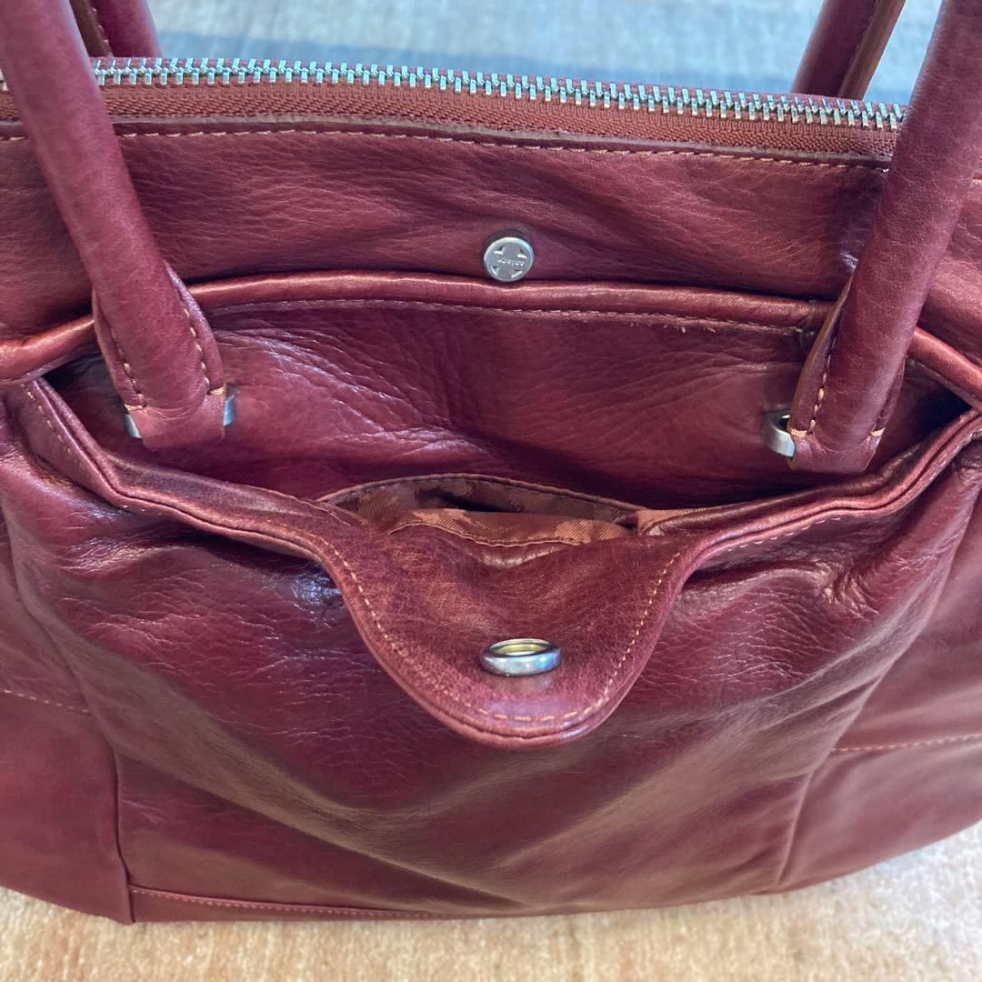 【美品】 aniary アニアリ 希少デザイン レザートートバッグ 赤 レッド