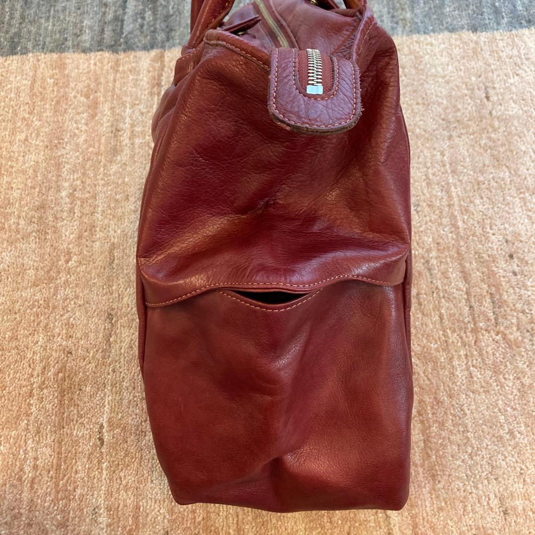 【美品】 aniary アニアリ 希少デザイン レザートートバッグ 赤 レッド