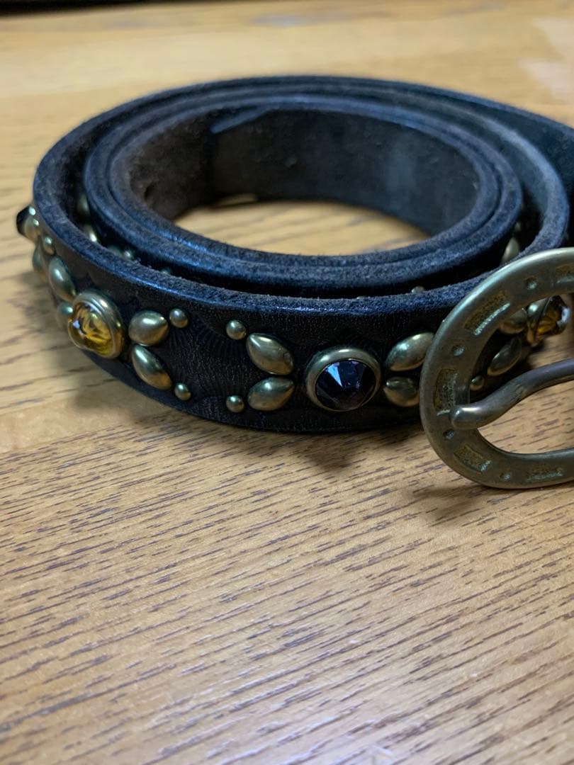 calee ベルト　CALEE スタッズベルト　レザー