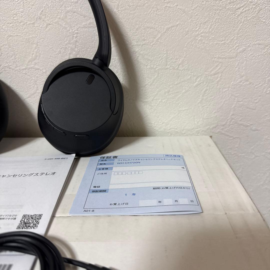 SONY ソニー WH-CH720N/BC ブラック 黒 ワイヤレスヘッドホン