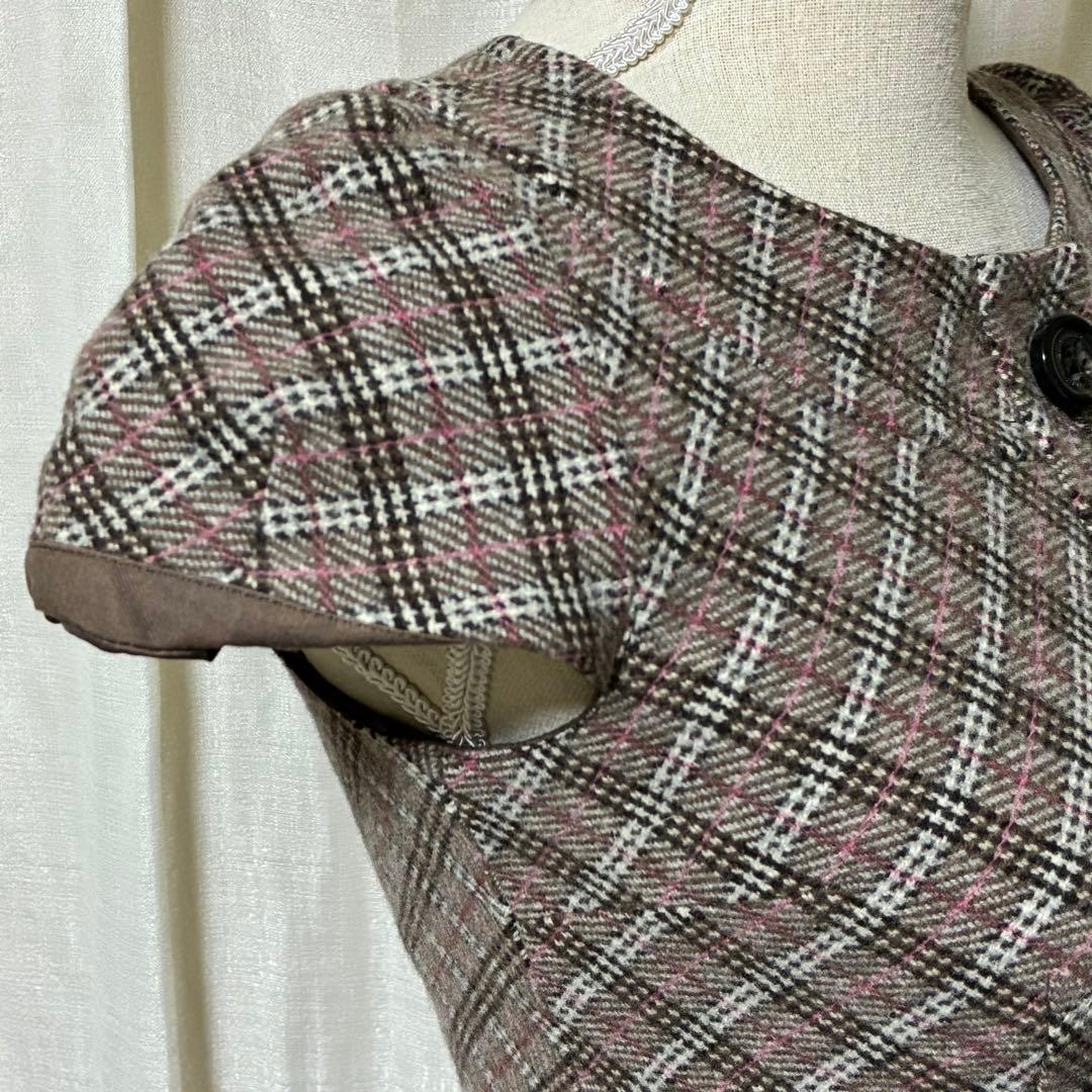 バーバリーブルーレーベル ミニワンピース ノバチェック 吉川ひなのさん着用