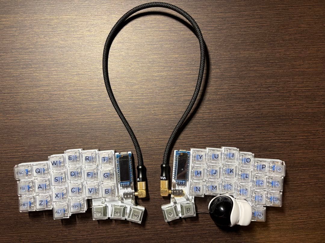 【美品/値下げ中】Keyball44 静音,magsafeカスタム