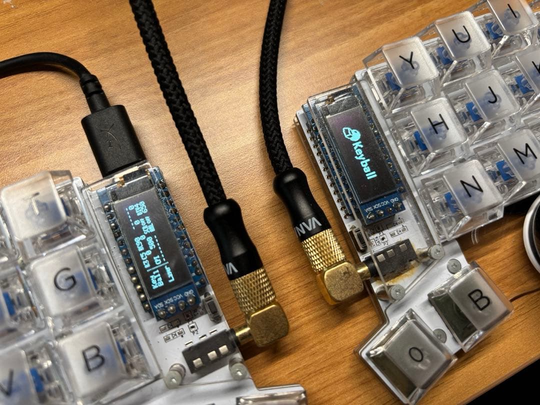 【美品/値下げ中】Keyball44 静音,magsafeカスタム