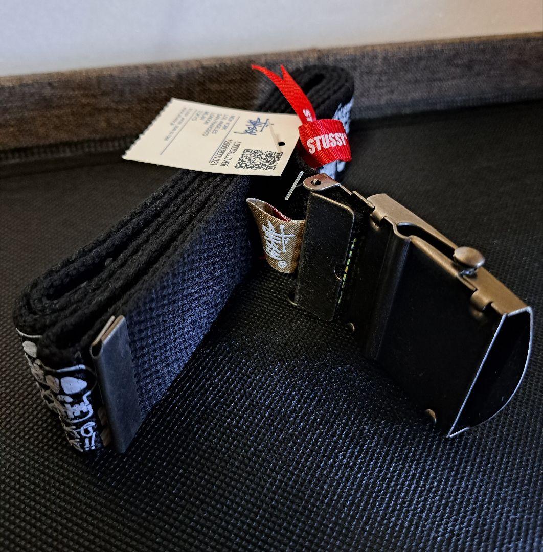 【激レア・新品】Stussy 歴代ロゴ ガチャ ベルト ／黒
