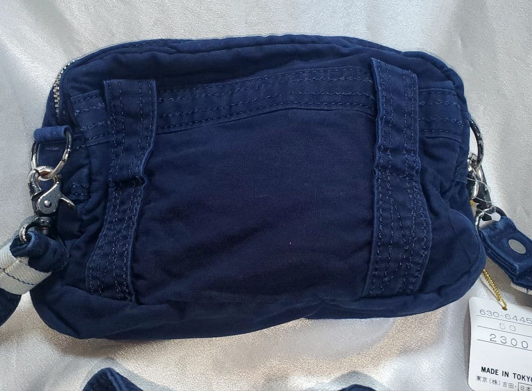 PORTERのコットン藍染ウオシャー加工ポシェット&ウエスト