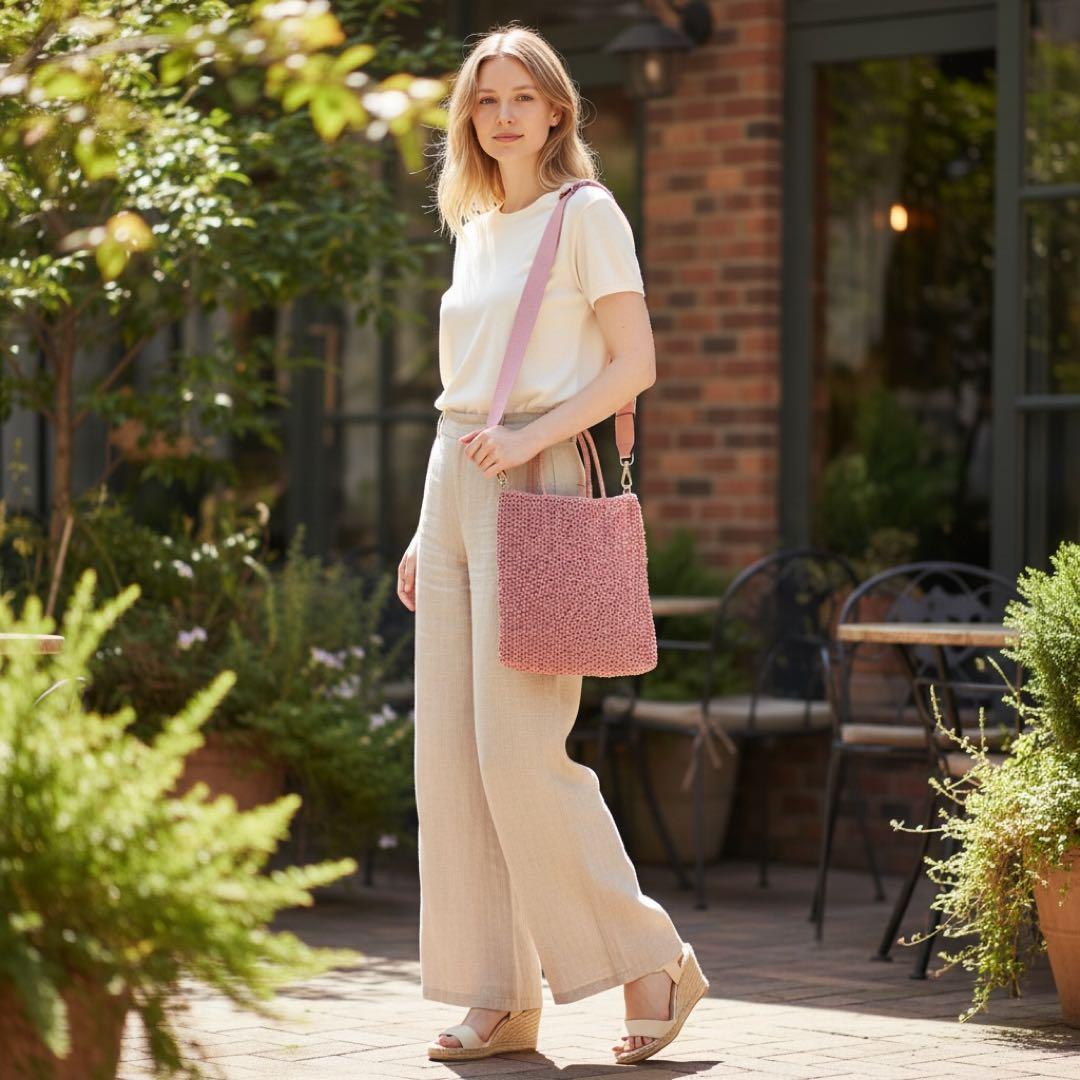 【ANTEPRIMA】アンテプリマ ワイヤーバッグ☆マットピンク☆ハンドバッグ