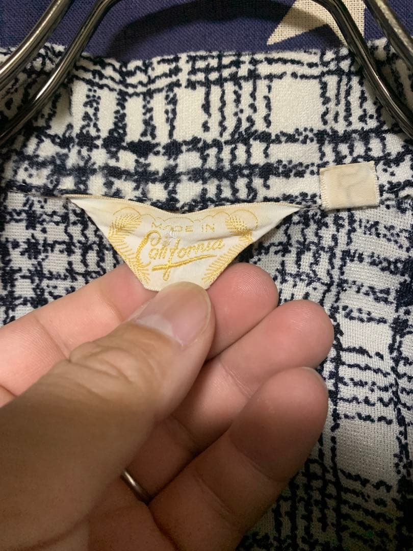 トップス 60s vintage USA Italian collar shirt L