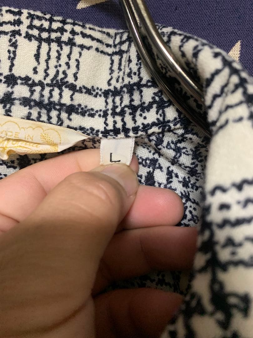 トップス 60s vintage USA Italian collar shirt L