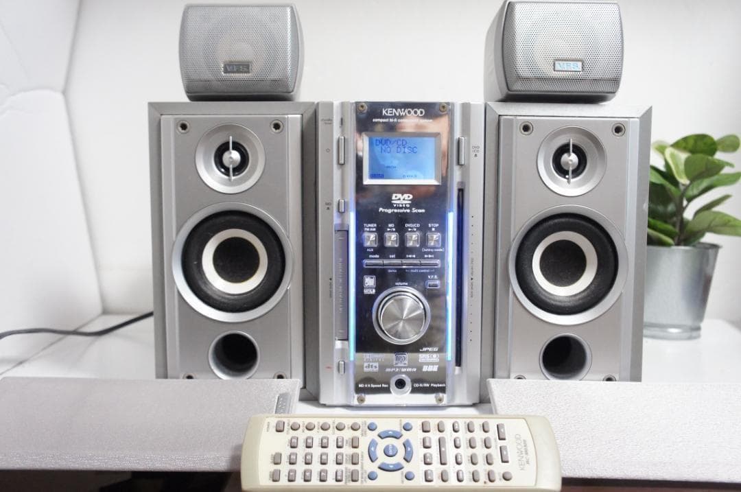 【動作品】KENWOOD ミニコンポ RMD-ES9DVD CD 1104