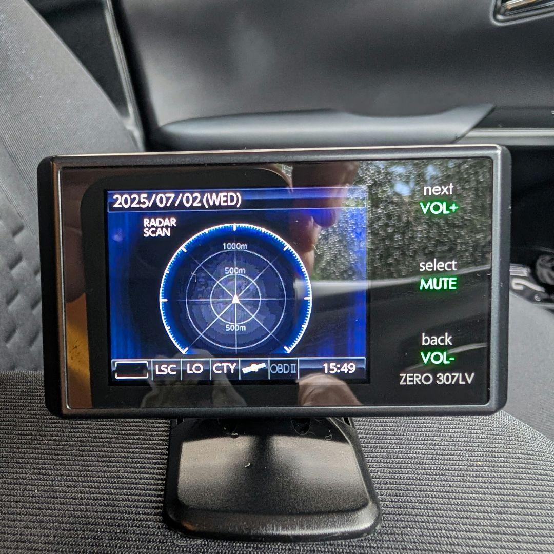 コムテック ZERO 307LV レーダー 探知機　データ更新済み