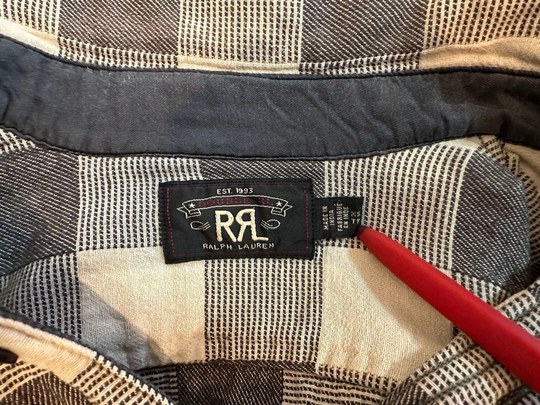 RRL チェックシャツ XS