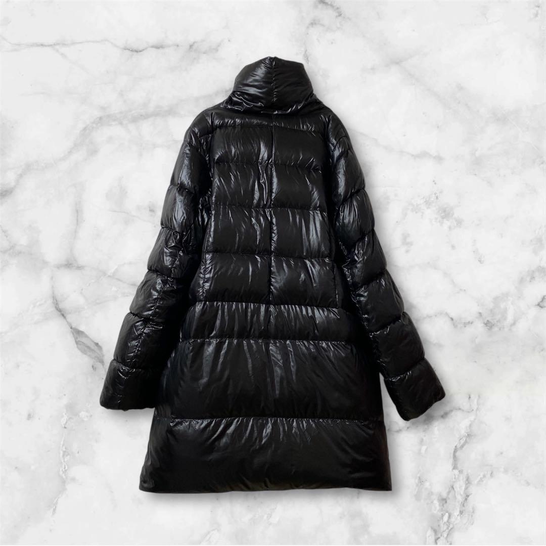 メルヴェイユ ヴァント　リバーシブル　ダウン　ウール　ロングコート　大きめ　黒