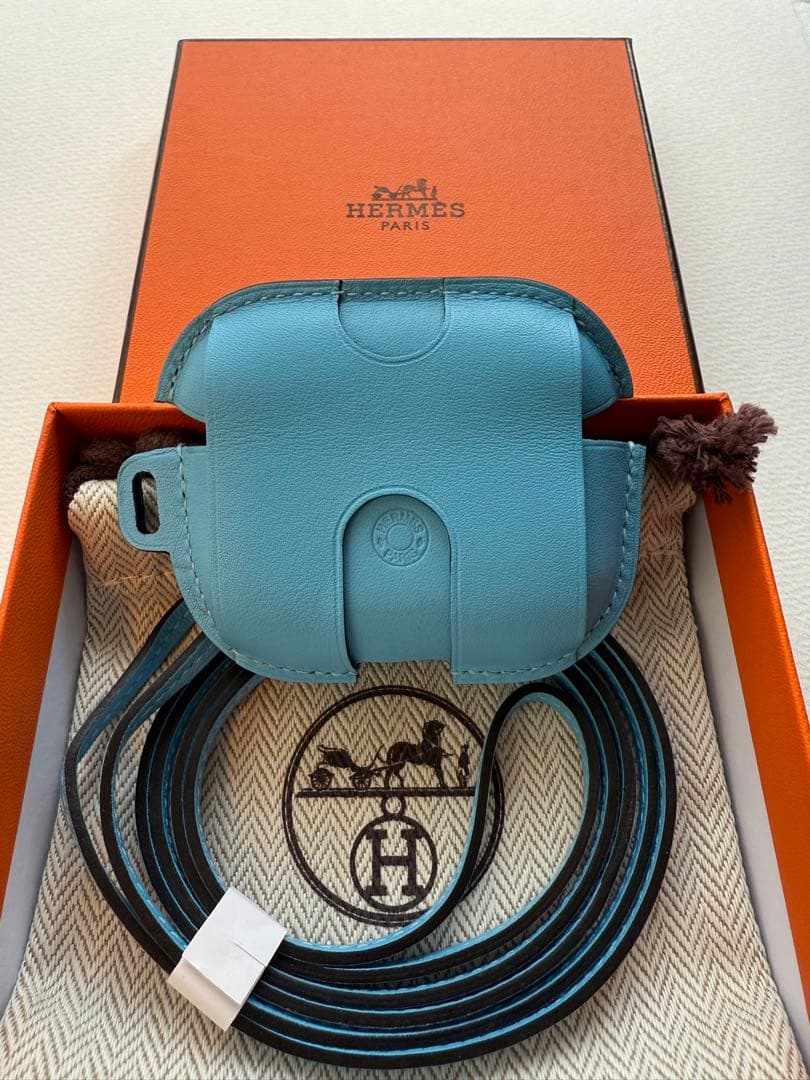 HERMES AirPods Pro ケース ライトブルー
