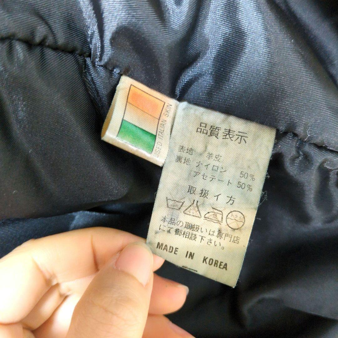 PALACE レザージャケット ラムレザー 羊革 ヴィンテージ ファー