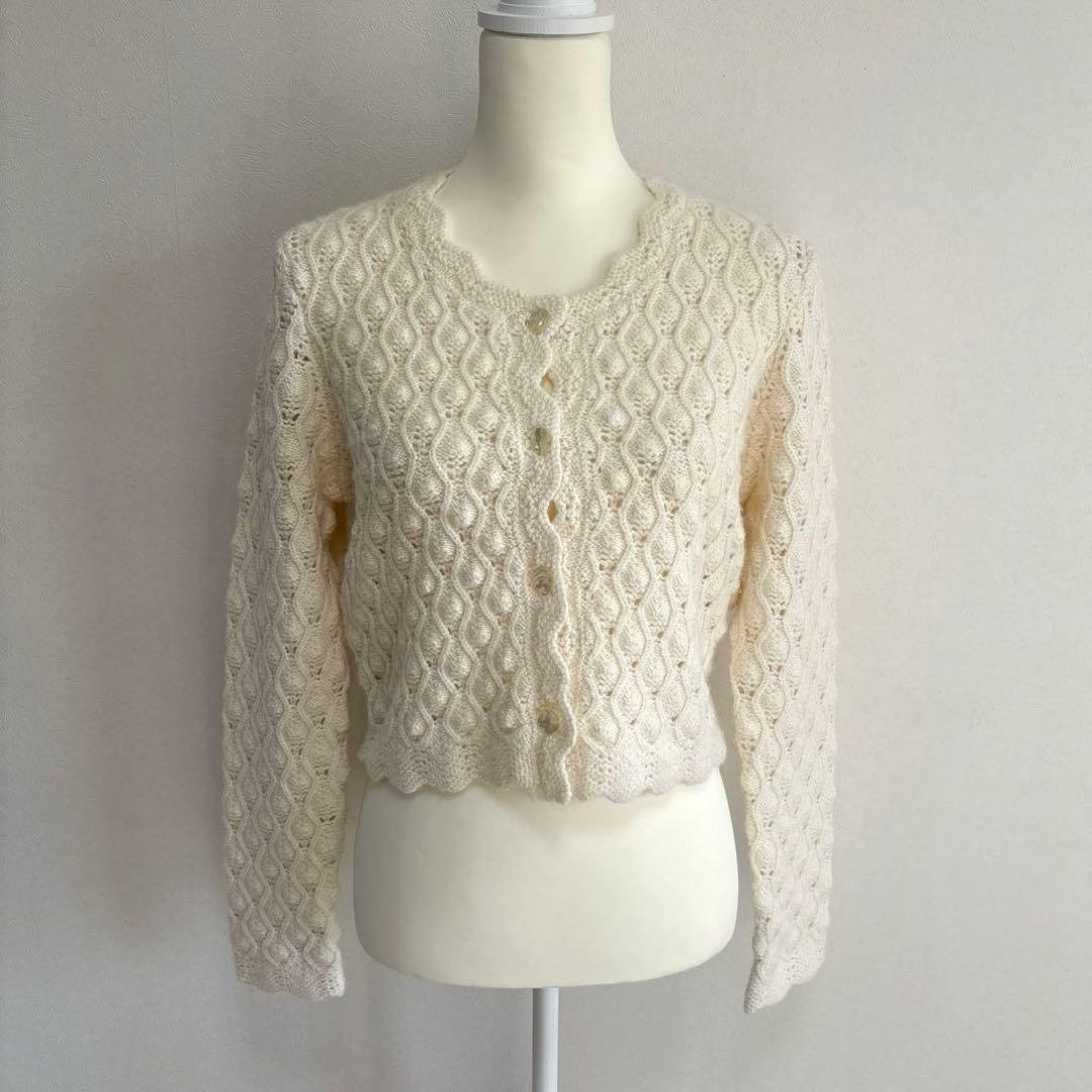 【美品】 Rouje Paris ルージュ カーディガン ニット フランス