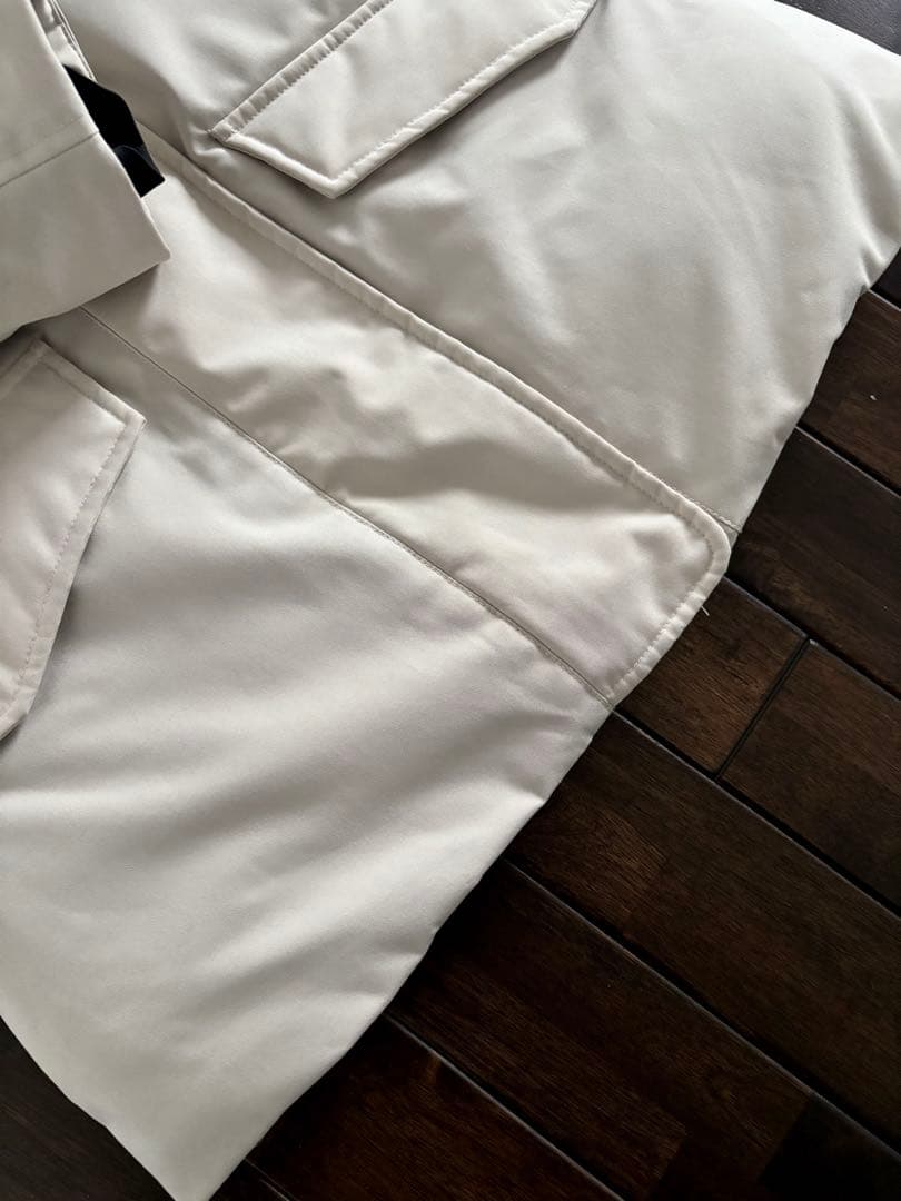 ケープホーン/定価9.7万 ネヴァド ファー付 ダウンJKT アイボリー 42