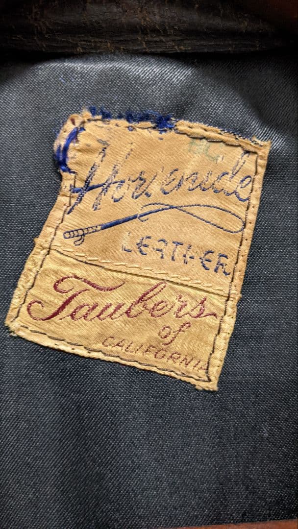 ナ*ト様 Taubersタウバーズ50sオリジナルビンテージホースハイドレザージ