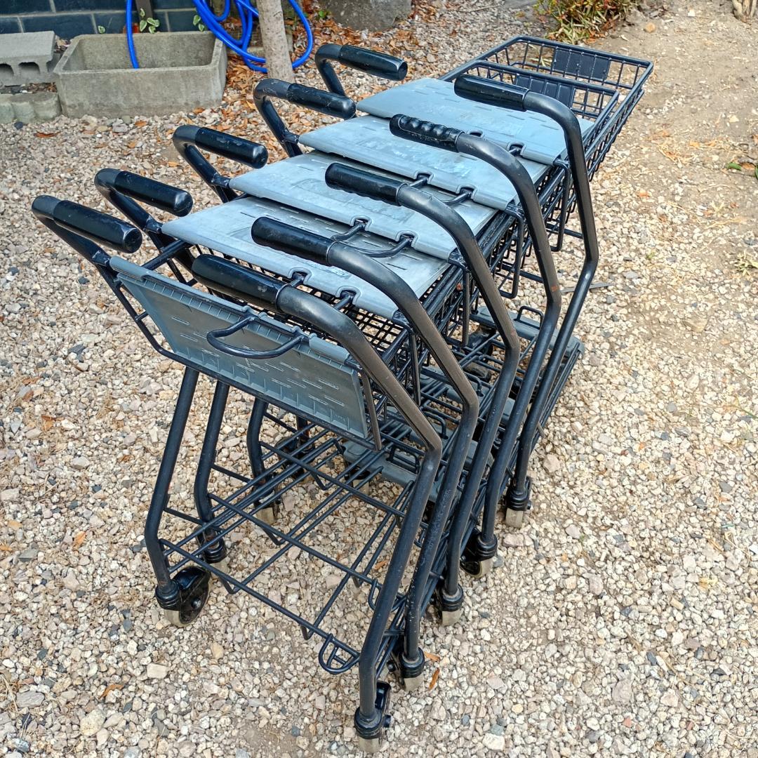 【送料込激安】ショッピングカート5台セット　スーパーメイト 管理No.3